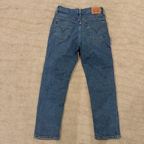 Levi's Women's Wedgie Straight Jeans, Love in The Mist, 30 - Picture 2 of 4